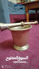  2 هاون نحاس قديم وزن عالي 6 كيلو