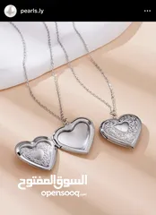  1 سنسلة قلب قفل locket necklace