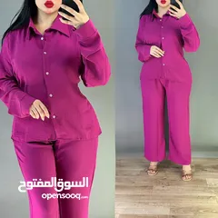  4 سوت قطعتين   بجامة كيلوت  خامة لنن ملكي  اصلي شرط الفحص L.  XL. 2XL.