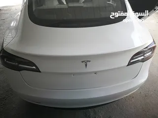  6 تيسلا 2021 ستاندرد بلس فحص كامل 4 جيد في المنطقة الحرة وارد امريكي داخلي ابيض