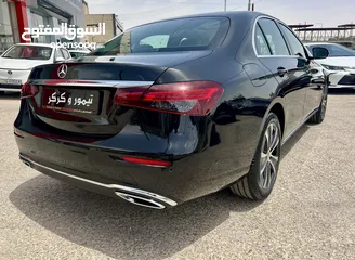  7 مرسيدس E200 Luxury اسود 2023 فتحة قاطعة مسافة 9 الف كيلومتر فقط وارد المانيا مميزة بحالة الزيرو