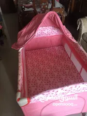  2 junior’s Portable Crib Baby pink