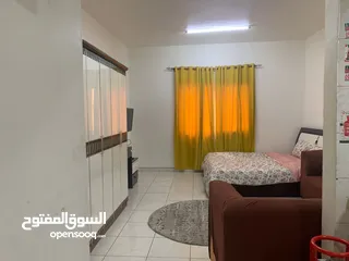  6 للايجار بعجمان استوديو مفروش قريب من جسر غلفا وشارع الكويت