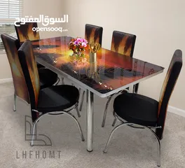  18 Extendable Dining table set with 6 chairs and 4 chairs