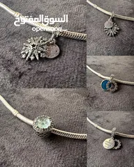  12 اكسسوارات باندورا بالجملة , بريميوم كواليتي طبق الأصل , مختوم باندورا ومختوم فضة الختم الأصلي