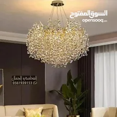  4 ثريات نجف كرستال