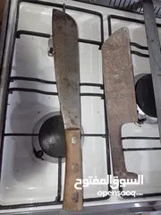  4 سواطير اصليه عدد 3 وسكين شاورما كلهم