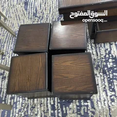  4 طاولة وسط ضيوف + طاولة صالون او مكتبة متعددة الاستخدامات