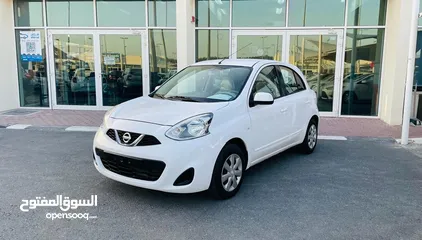  1 NISSAN MICRA/2019/WHITE/GCC/1 YEAR WARRANTY