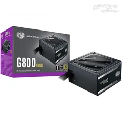  1 باور سبلاي كولر ماستر لأجهزة الجيمنج 800 واط حقيقي COOLERMASTER 800W 80+ GOLD GAMING POWER SUPPLY