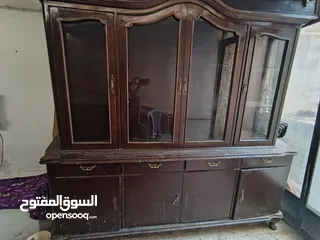  5 طقم كنب 7مقاعد غرفة جلوس +بوفيه طابقين خشب تقيل