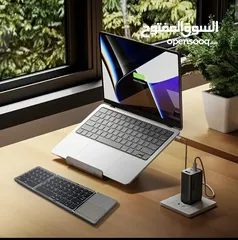  9 كيبورد بلوتوث متعدد الاستعمال حديث كامل الأوصاف مدمج مع الفأرة