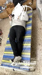  2 سرير حديد ابيض قابل للطى