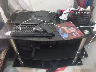  5 طاوله زجاج سكوليت بحاله ممتازه