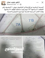  3 10 دونم على شارع المية امام المدينة الرياضية الجديدة مباشرة