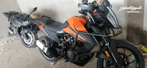 8 للبيع او البدل  KTM Adventure 390 - موديل 2021  كامل الاضافات   مغامرات وراحة وقوة