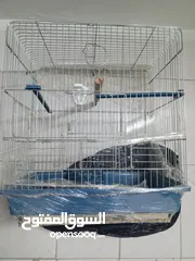  1 قفص لون ازرق جديد بحاله الوكاله