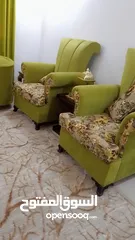  2 طقم كنب ملووووكي شبه جديد خشب تفصيل