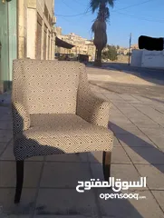  3 كرسي كوفي شوب عدد ثمانيه خشب زان قماش ذات جوده عاليه خشب زان كامل
