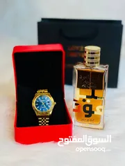  14 بوكس هدية عيد الحب رجاليه مكون من ساعة روليكس وعطر أمير العود الاماراتي