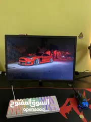  1 بي سي مع كامل اغراضه مع شاشه مع ماوس وكيبورد ومايك ريدراقون م وكاميرا بسعر خياللللليييي