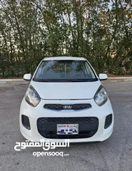  2 # KIA PICANTO ( YEAR-2017) WHITE COLOR HATCHBACK CAR FOR SALE
