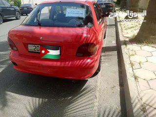  16 هونداي أكسنت لون احمر 1995 اقتصادية جدا بحاله ممتازه مثل اي سياره حديثه مالك ثاني من الحره
