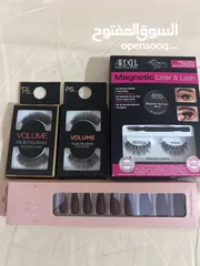  1 Lashes nails set رموش وأظافر صناعية مجموعة