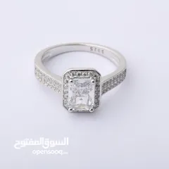  1 خاتم فضه جديد