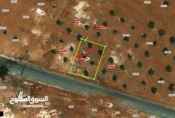  3 للبيع قطعة ارض من اراضي جنوب عمان قرية نافع موقع مميز
