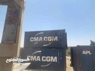  7 حاويه  كونتينر 20 قدم و40 قدم مستعمل للبيع