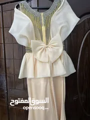  3 فستان سهرة لبسة وحدة للبيع