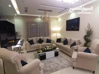  4 شقة فاخرة للإيجار من المالك مباشره في مرج الحمام مفروشة جزئي بالقرب من دوار البكري