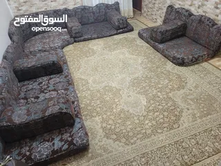  1 غرفة جلوس  مع سجادة