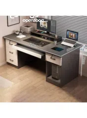  7 مكتب دراسة وعمل عصري – تصميم ذكي ومساحة عملية   تصميم عصري بلون هادئ يناسب كل الديكورات الح