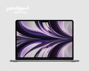  6 ماك بوك اير 2022 m2 حالة ممتازة MacBook Air very good condition with box and original charger