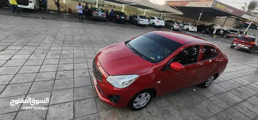  2 Mitsubishi attrage red 2014 model