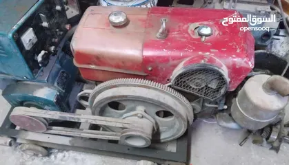  1 ماتور ديزل  صيني 13 حصان متعدد الاستعمالات +ماكينة لحام