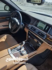  19 بي ام دبليو 730LI أبيض 2014 خليجي  BMW 730LI White 2014 Gulf