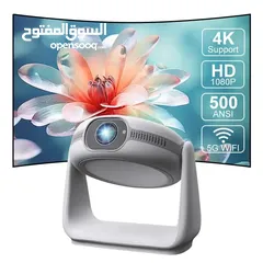  2 بروجكتر لاسلكي أندرويد سنمائي 5200 مللي أمبير 180 بوصة