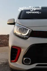  1 كيا بيكانتو GT-line 2020 للبيع ترخيص وتامين فل اللون ابيض نظيفة وحبة نادرة