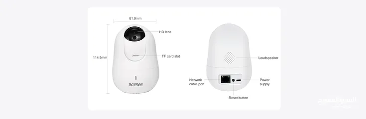  3 كاميرا مراقبة لاسلكي 5ميجا 5M for Home Security, Baby Monitor, Smart Indoor Security