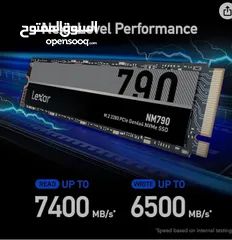  2 Lexar NM790 SSD 4TB Gen4 NVMe M.2 Internal Solid State Drive, Up to 7400MB/s, Compatible with PS5