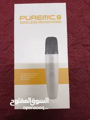 1 للبيع: Puremic Q1 – ميكروفون لاسلكي عالي الأداء للموبايل والتلفزيون
