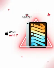  1 APPLE IPAD MINI 7 128 g ابل ايباد ميني 7 128 جيجا  كفاله ابل سنه  واكشن اكسبرس سنتين