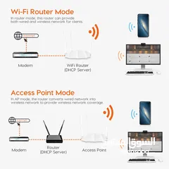  5 راوتر 5جي Tenda AC5 V3 AC1200 Wireless Dual Band WiFi Router, Speed Up to 867Mbps/5GHz + 300Mbps/2.4