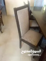  5 غرفة سفرة و بيرو و فضية وطقم كنب مع طاولات  مصري ثقيل بالصلاه على النبي مستعمل بس نضيف