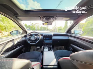  4 هنداي توسان ان لاين فتحه بنورما . هايبرد بلج ان 4×4.