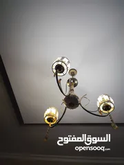 5 ثريات  لون ذهبي مميز