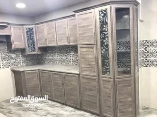  4 مطبخ  الالمنيوم سادة  5 متر فقط
